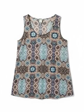 H&M Geometric Print Sleeveless Tank Top XL